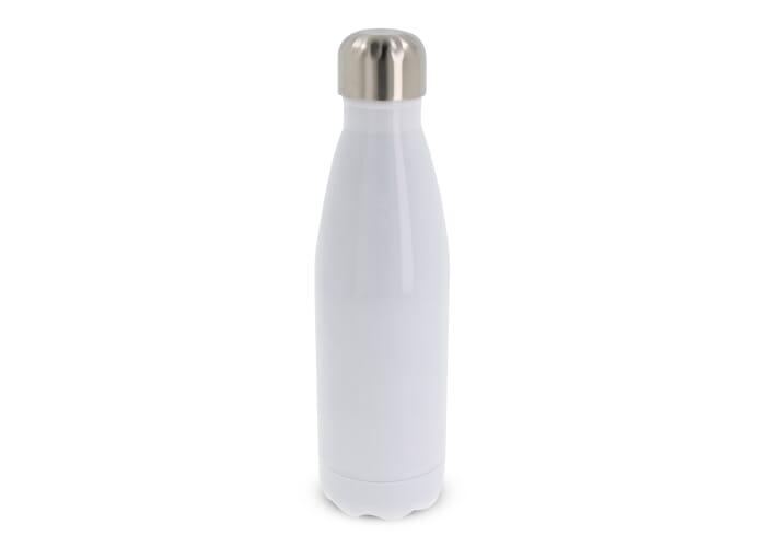 Bouteille isotherme publicitaire 500 ml - Subli Blanc et Argent